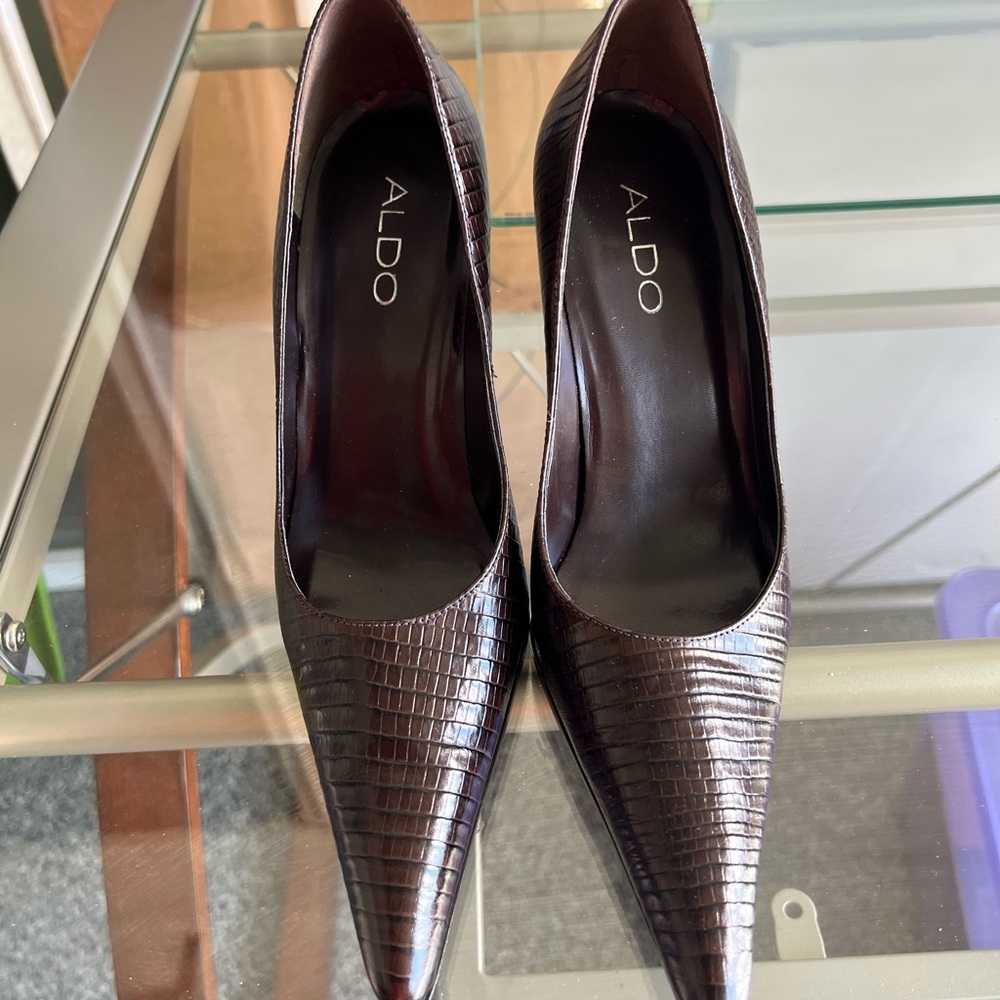 Brown Aldo pump